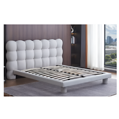 Upholstery Bed with Gas Lift 160x200 - Taupe