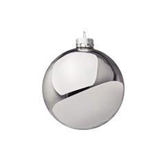 Shimmer Silver Glass Ball 6cm