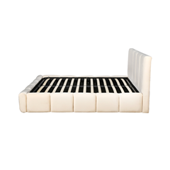 Upholstery Bed with Gaslift – Beige