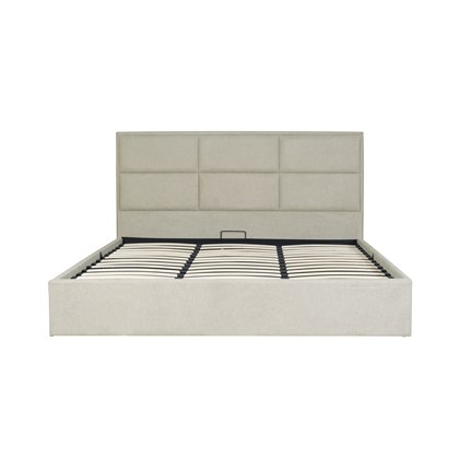 Upholstered Bed with Gas Lift 180 - Cream