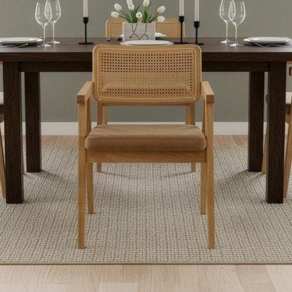 Dining Armchair - Brown