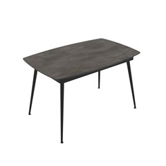 Dining Table Extendable 145-185x90x75cm - Iron Matt