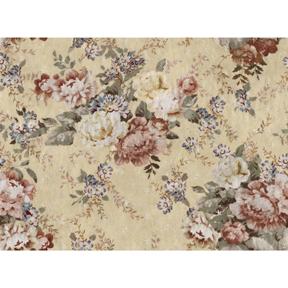 Mural Wallpaper Blossom Ginger Yellow