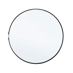 Wall Mirror Black Round Frame