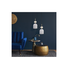 Sophia Cognac White Hanging Lamp