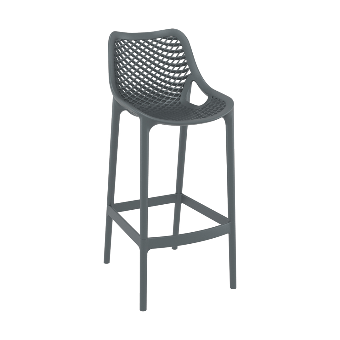 75cm Bar Stool in Dark Grey