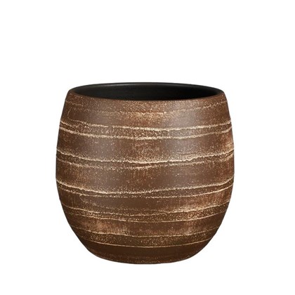 Pot Round Brown - H24xd27cm