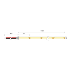 LED Strip 24V COB 320 LEDs – Warm White