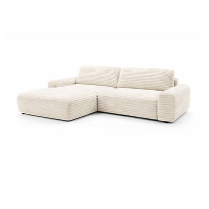 Corner Sofa Bed + Chaise Left 264cm – Beige