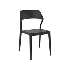 Black Resin Dining Chair