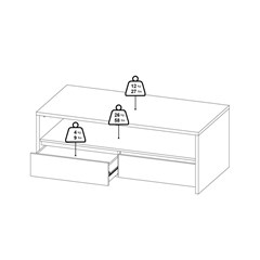 Next Coffee Table With 2 Drawers