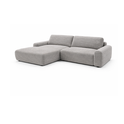 Corner Sofa Bed with Chaise Left 264cm – Grey