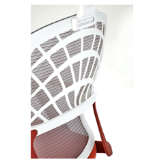 Office Chair Adjustable Cinnamon White