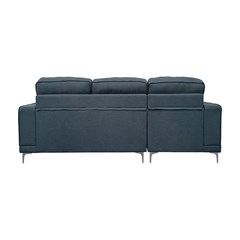 3-Seater Sofa Left Chaise Longue - Dark Grey