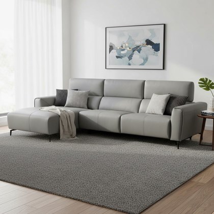 Sofa 3-Seater Recliner with CHL Left - Grey