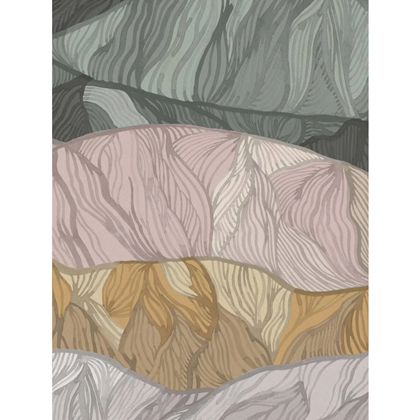 Mural Wallpaper Coloured Mountain
