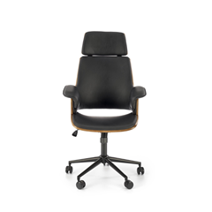 Office Chair Eco Leather Walnut Black