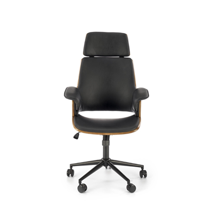 Office Chair Eco Leather Walnut Black