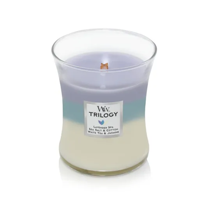 Calming Retreat - Trilogy Medium Candles with Hearth wick Flame