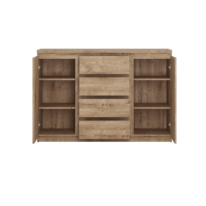 Sideboard 2 Doors 4 Shelves – Golden Ribbeck Oak