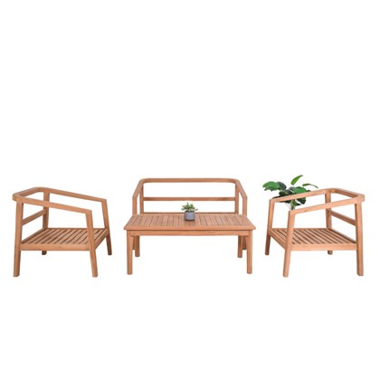 Sofa Set of 4 with Cushions