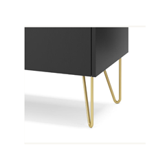 TV Unit 2 Doors 1 Drawer – Black