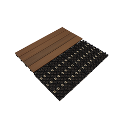 Outdoor WPC Tiles 30x60x2.1cm - Teak