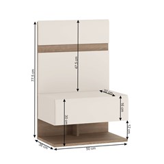 Wall Nightstand Amara