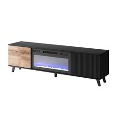 TV Unit RTV-K Black Slat & Oak