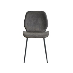 Dining Chair Microfiber Dark Grey