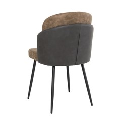 Dinning Chair - Brown & Dark Grey
