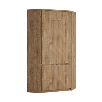 Corner Wardrobe 2Doors – Golden Ribbeck Oak