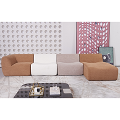 Brown Modular Chaise