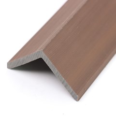 Exterior WPC Wall Panel L Corner - Rose Wood