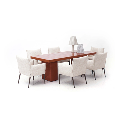 Dining Table 218.5 x 93 x 75 cm – Ceramic