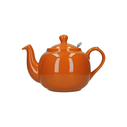 London Pottery Farmhouse Filter 6 Cup Teapot Orange