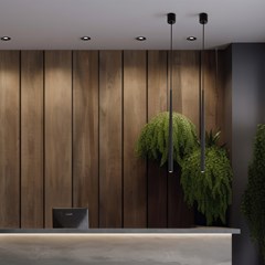 Piano Black hanging Lamp