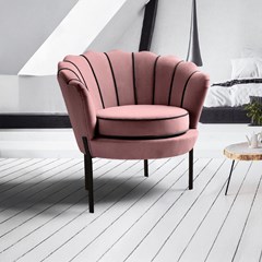 Lounge Chair – Pink & Black