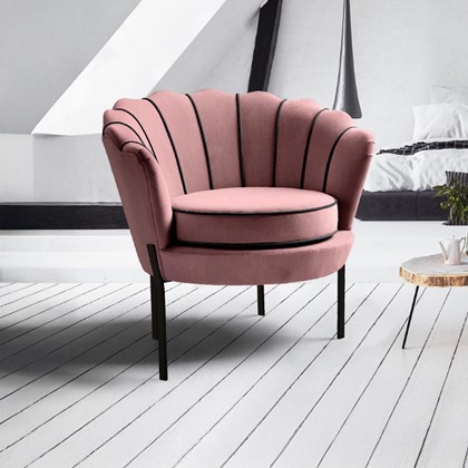 Lounge Chair – Pink & Black