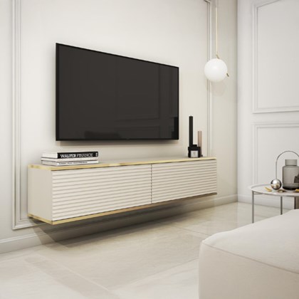 TV Unit MDF Wall Mounting - Beige