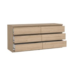 Naia Double Dresser 6 Drawers Jackson Hickory