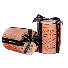 Large Cylinder Jar Maltese Heart Tile