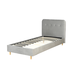 Upholstery Bed 90x200 – Light Grey