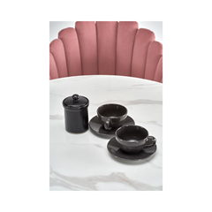 Ambrosio Table – Black & Marble