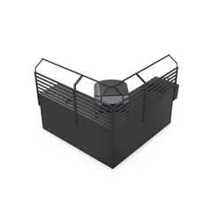 Modular Set Outdoor Kitchen – Black