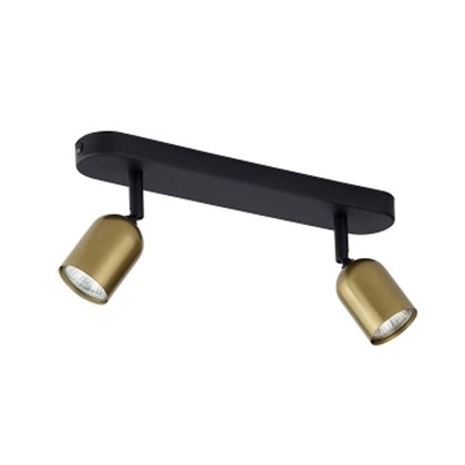 Top Ceiling Spotlight - Black & Gold