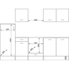 Kitchen Set - Oak & White