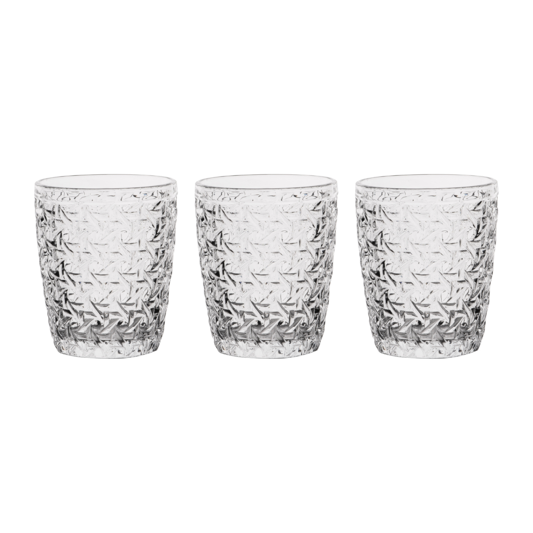 Set 3 Piece Glasses – 300cc Clear