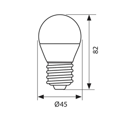 E27 Bulb 8W 6400K