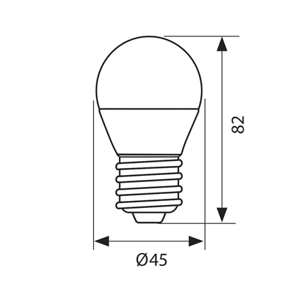 LED Lamp  8W  806lm  E27  6400K